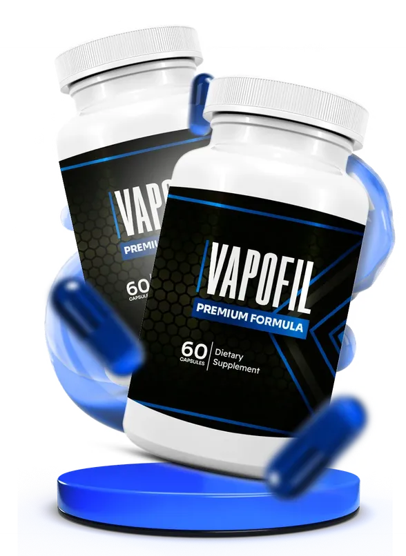 Vapofil men's botanical vitality capsules bottles