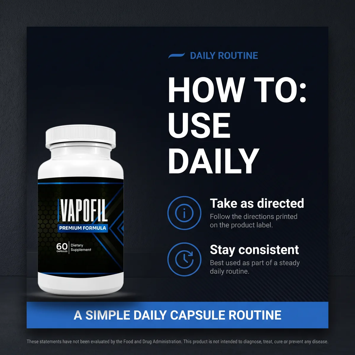 How to use Vapofil: a simple daily capsule routine