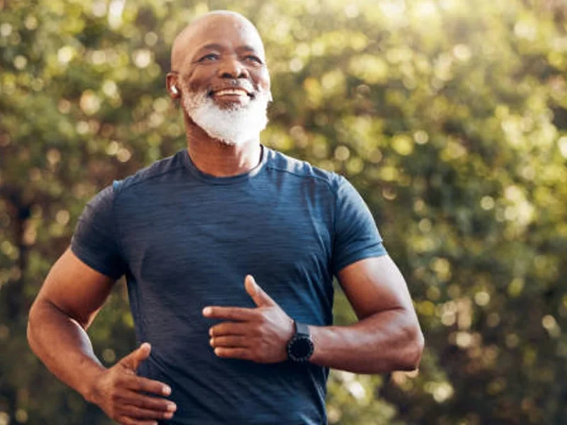 An active man enjoying his day