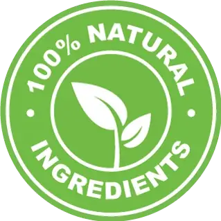 100% Natural Ingredients mark